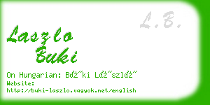 laszlo buki business card
